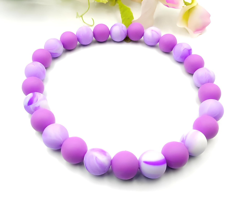 Jewelry collar purple