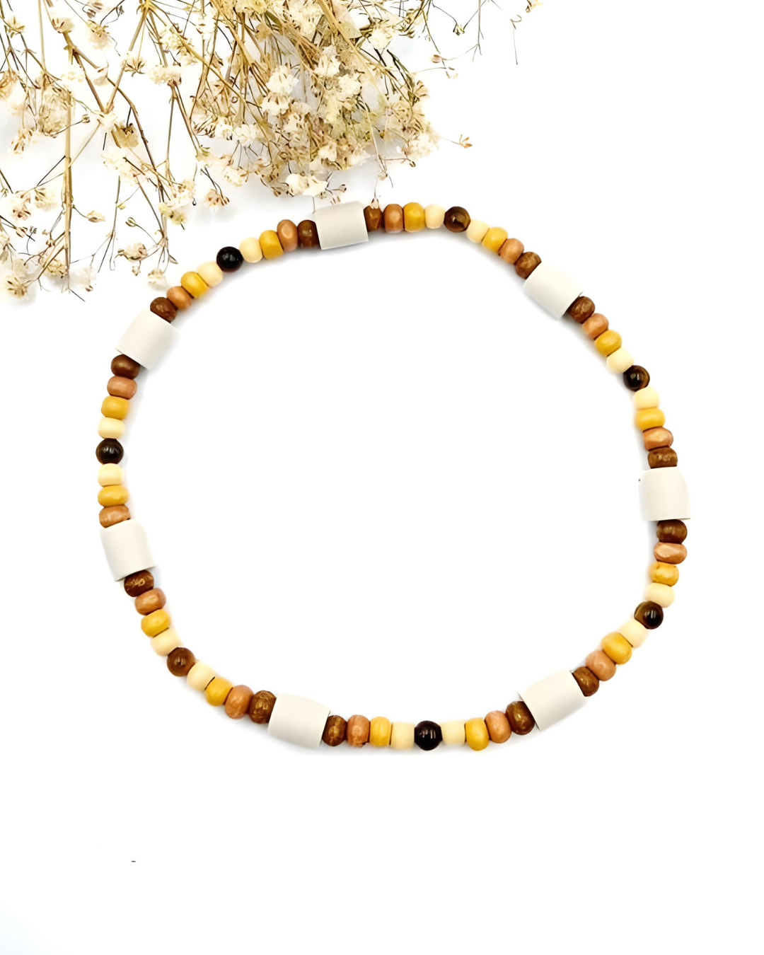 Zeckenhalsband EM Keramik Tigerauge