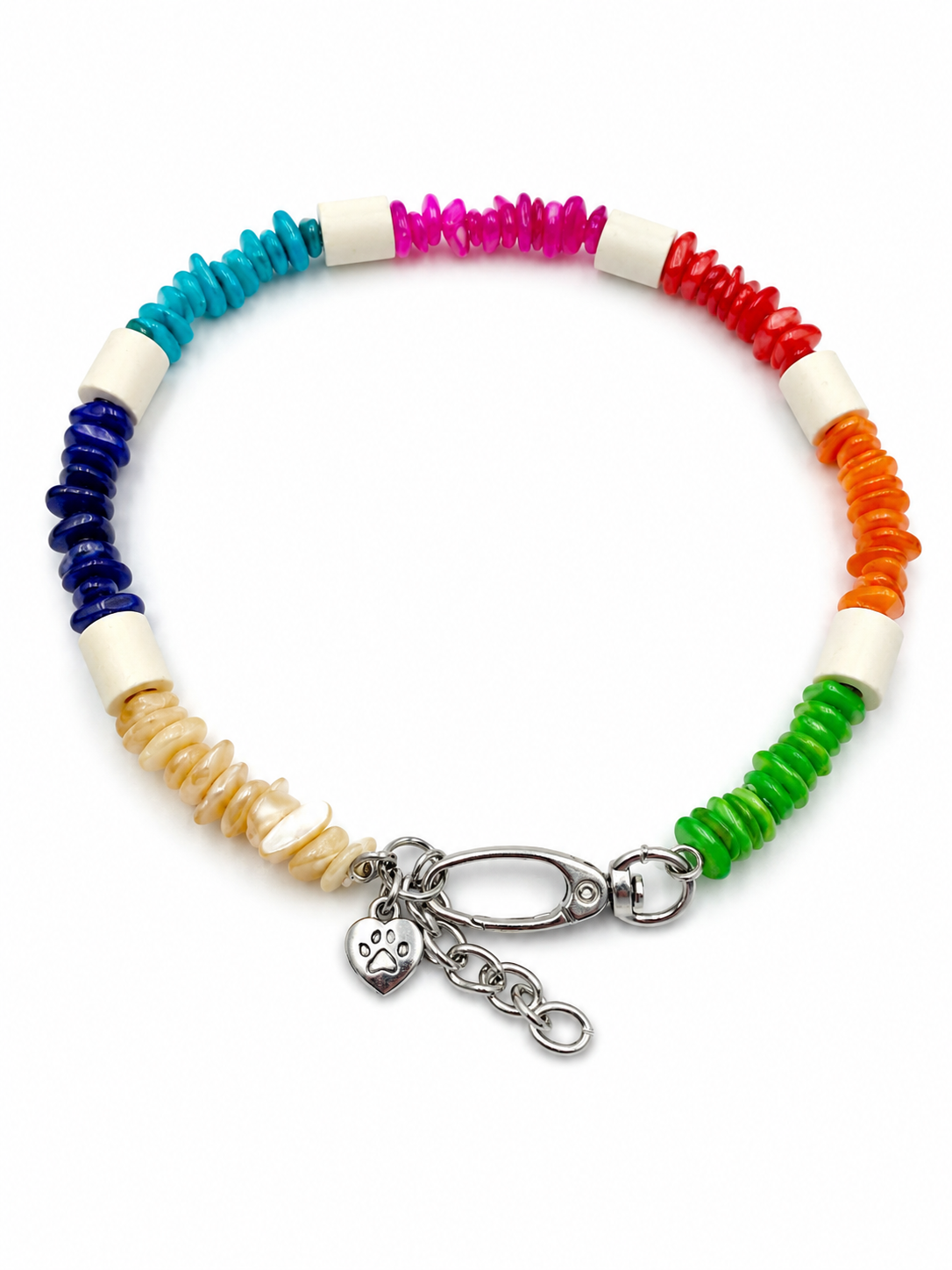 Halsband EM Keramik mit Perlmutt
