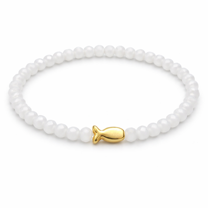 Glaubensweg Armband Fischsymbol Gold
