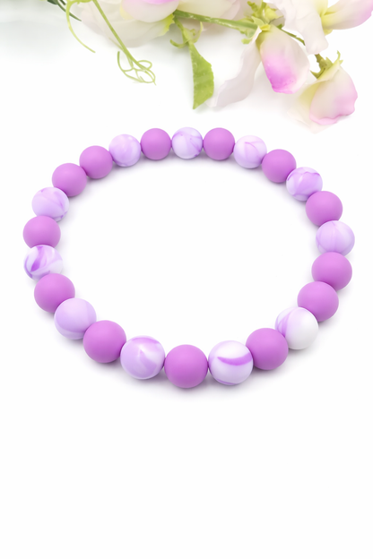 Jewelry collar purple