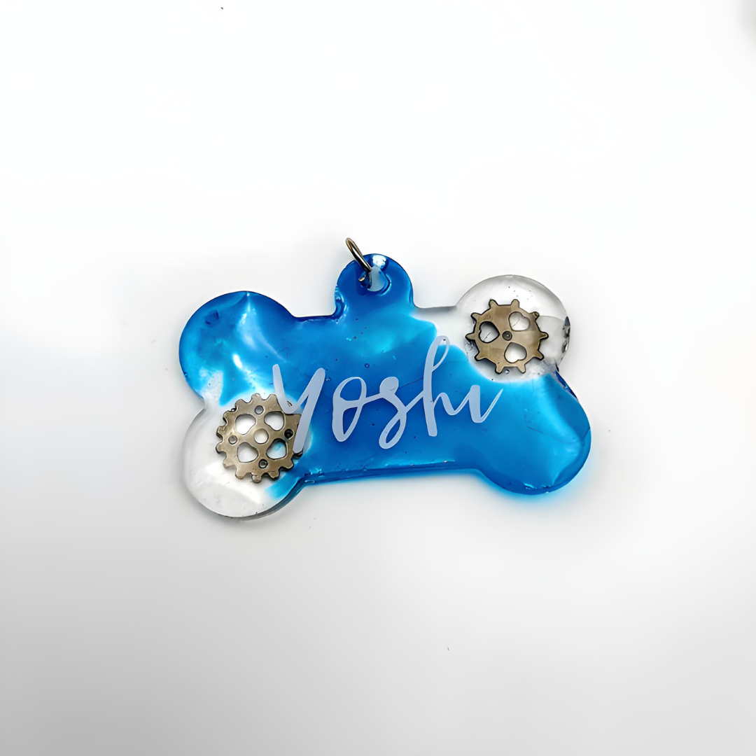 Personalizable bone-shaped dog tags