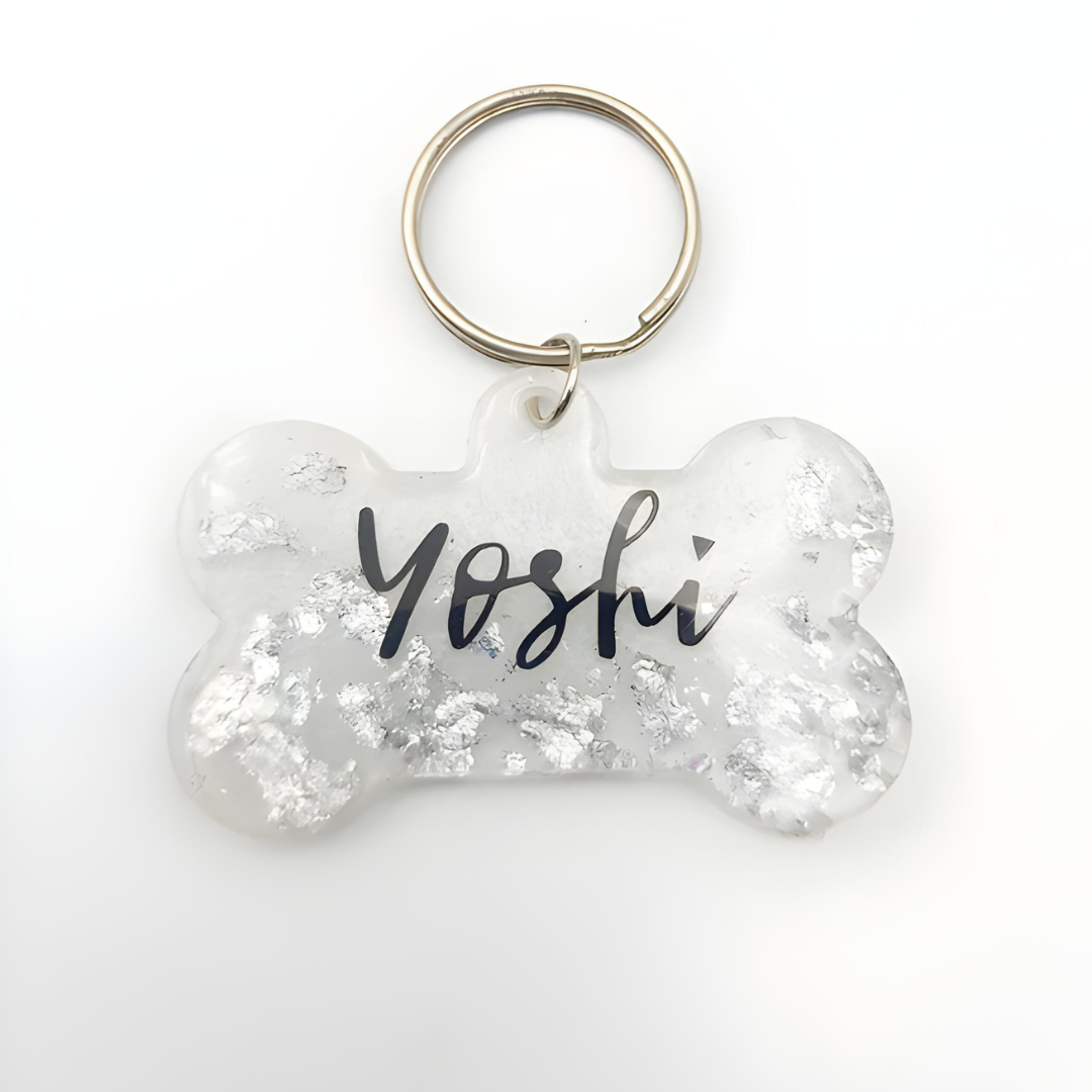 Personalizable bone-shaped dog tags