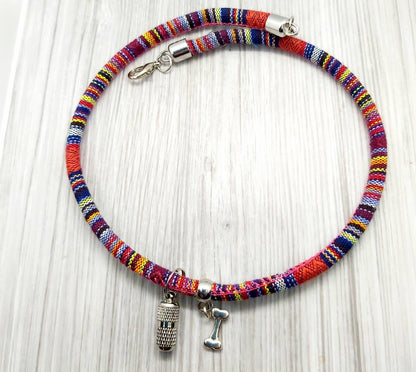 Markenhalsband für Adressanhänger Herzensweg