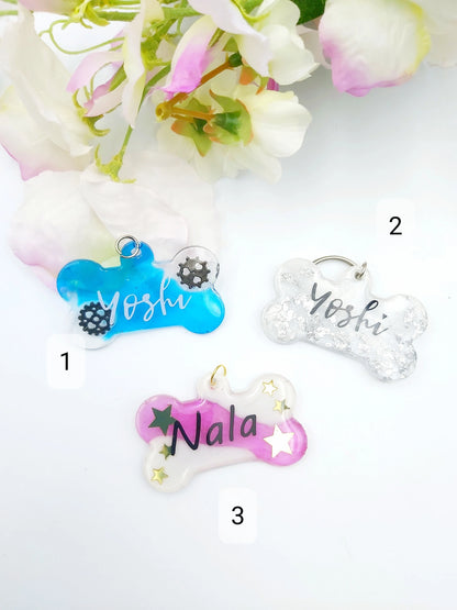 Personalizable bone-shaped dog tags